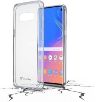 TECNOSHOP Custodia cover per Samsung Galaxy S10 Cellular Line Clear Duo trasparente